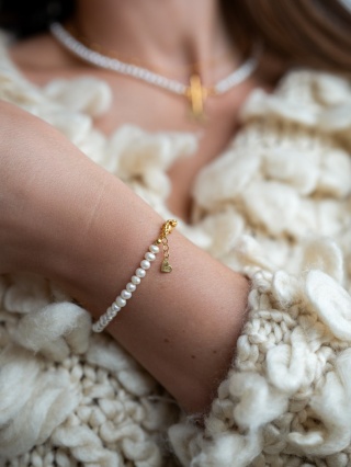Bransoletka z pereł naturalnych