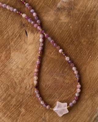 Choker Pink Star